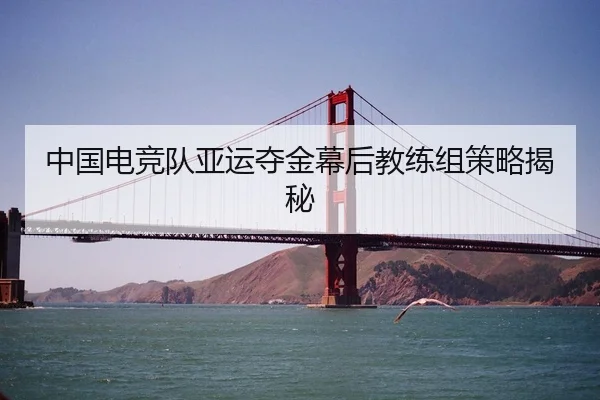 中国电竞队亚运夺金幕后教练组策略揭秘